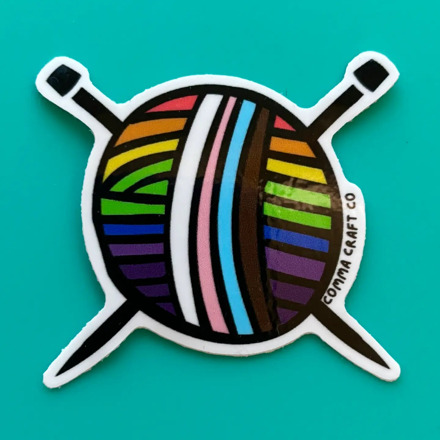 Pride Yarn Ball Sticker