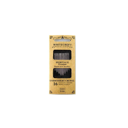 Embroidery Needles - Sizes 5 to 10 - (Set of 16)