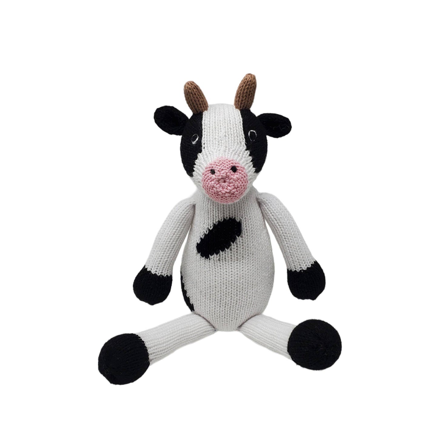 Handmade Knit Cow Plush