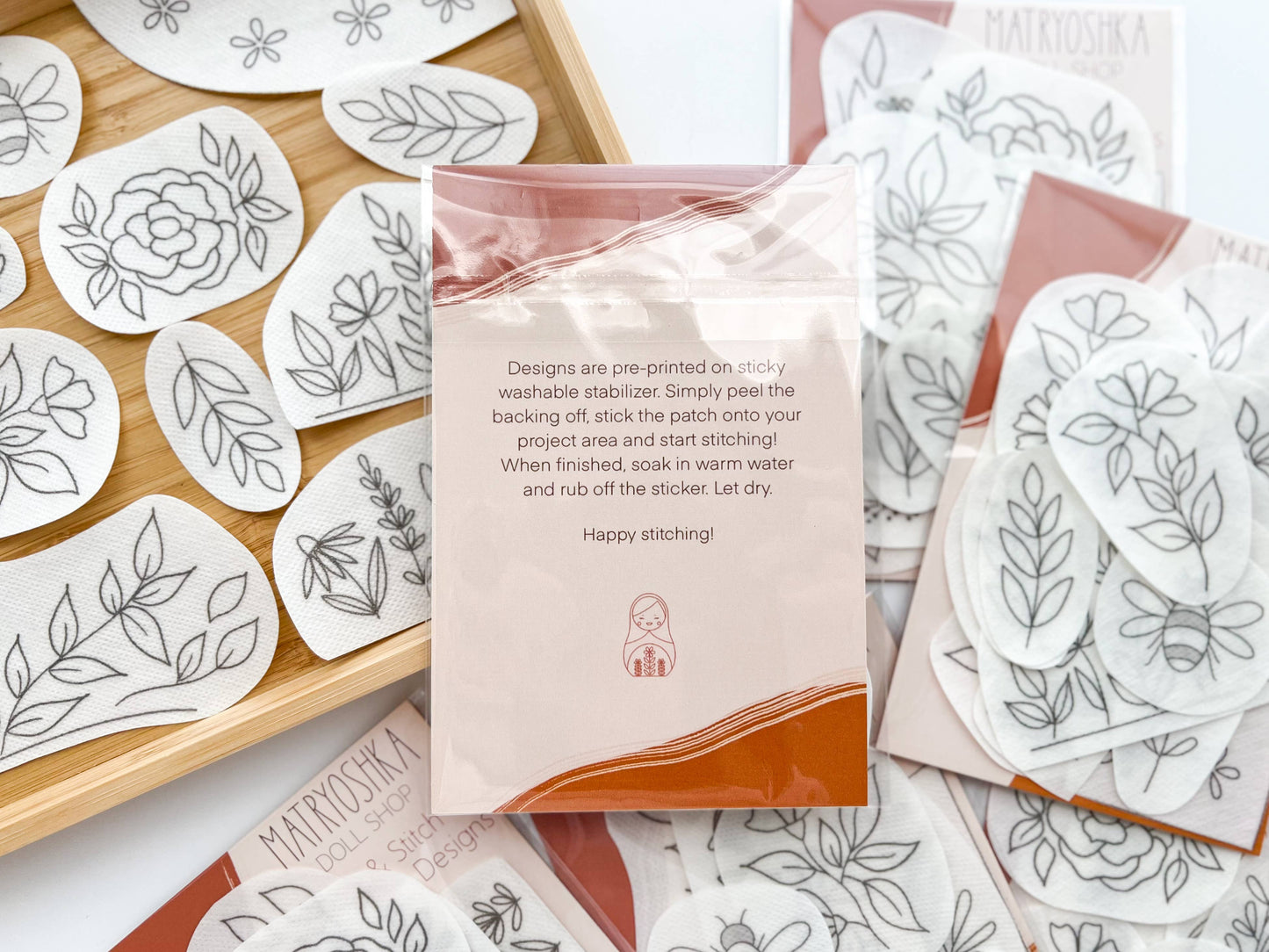 Stick & Stitch Floral embroidery patterns