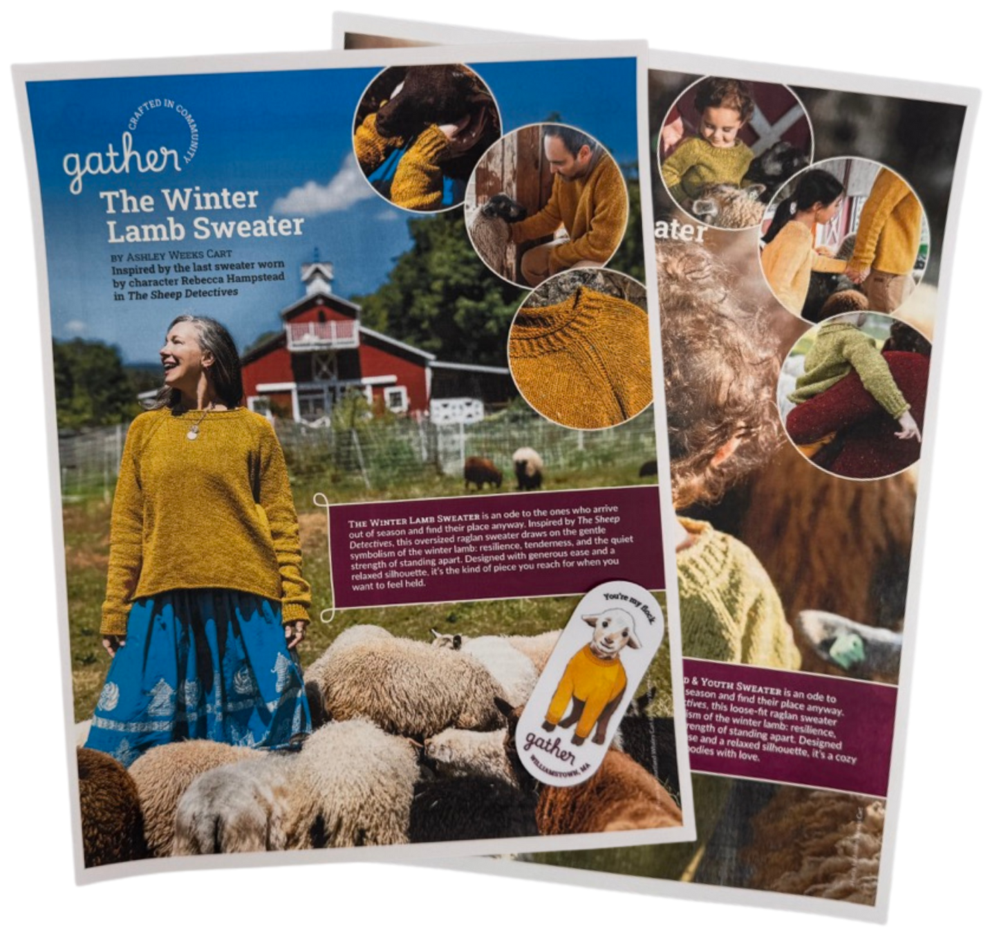 The Winter Lamb Sweater Pattern Bundle (Original + Child & Youth)
