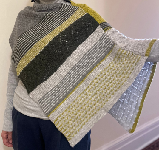 Persimmon Wrap Kit (Yarn + Pattern)