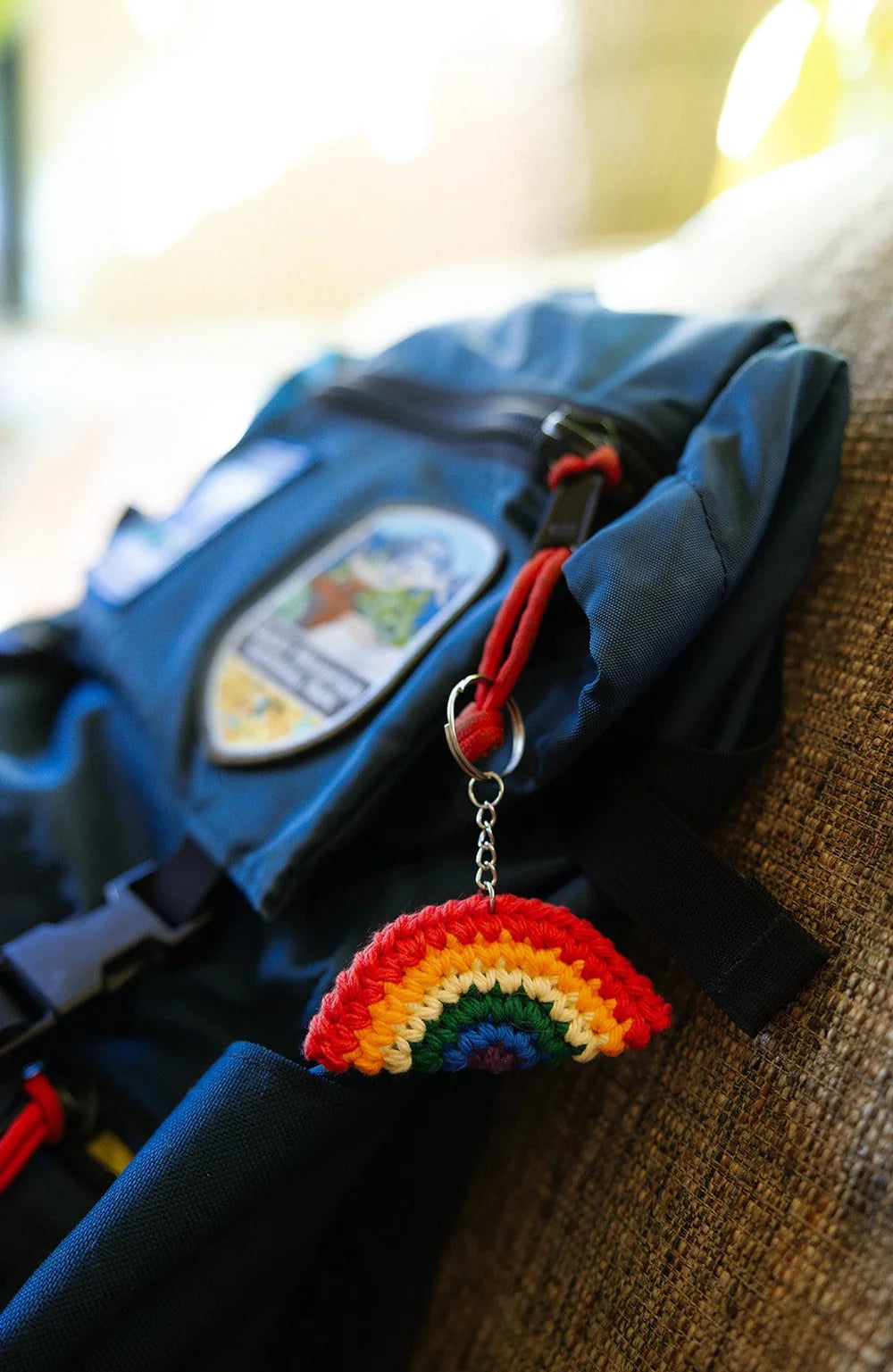 Handmade Rainbow Keychain