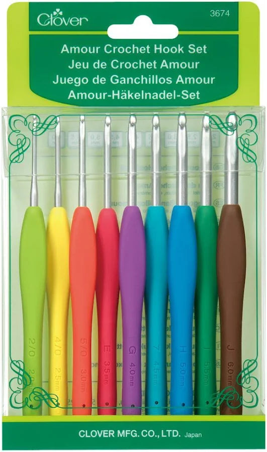 Clover Amour Crochet Hook Set of 10